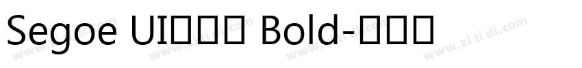 Segoe UI兰亭黑 Bold字体转换
